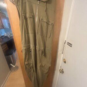 Jonny Cota Sleeveless Tan Jump Suit (Men's Large)